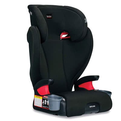 7. Britax Skyline Booster with Cup Holders